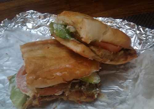 The torta milanesa from Mexico Bakery No 2